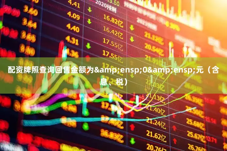 配资牌照查询回售金额为&ensp;0&ensp;元（含息、税）
